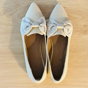 ASOS Design Raffia Pointed Toe Flats US9